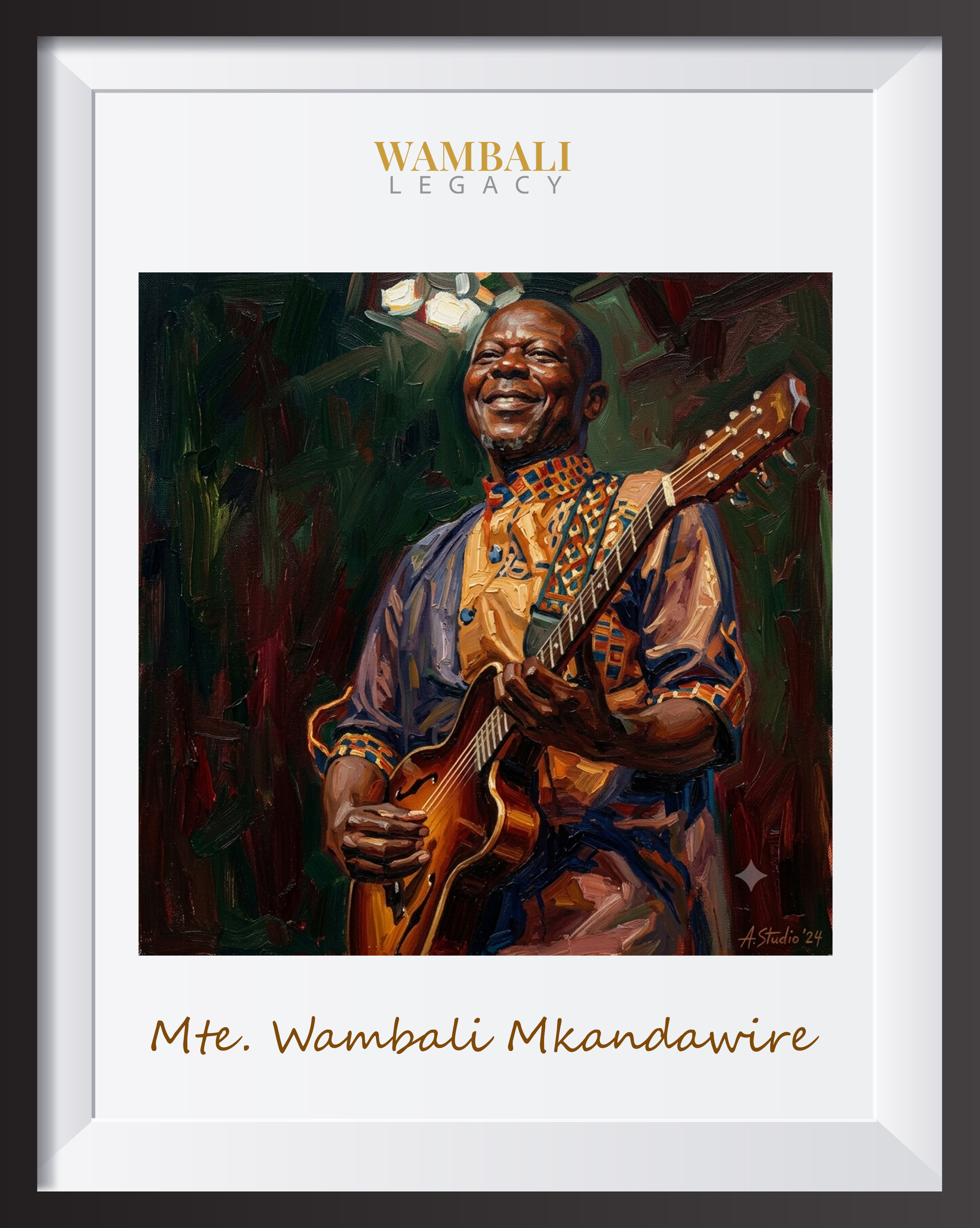 Afro-Jazz Portrait Painting