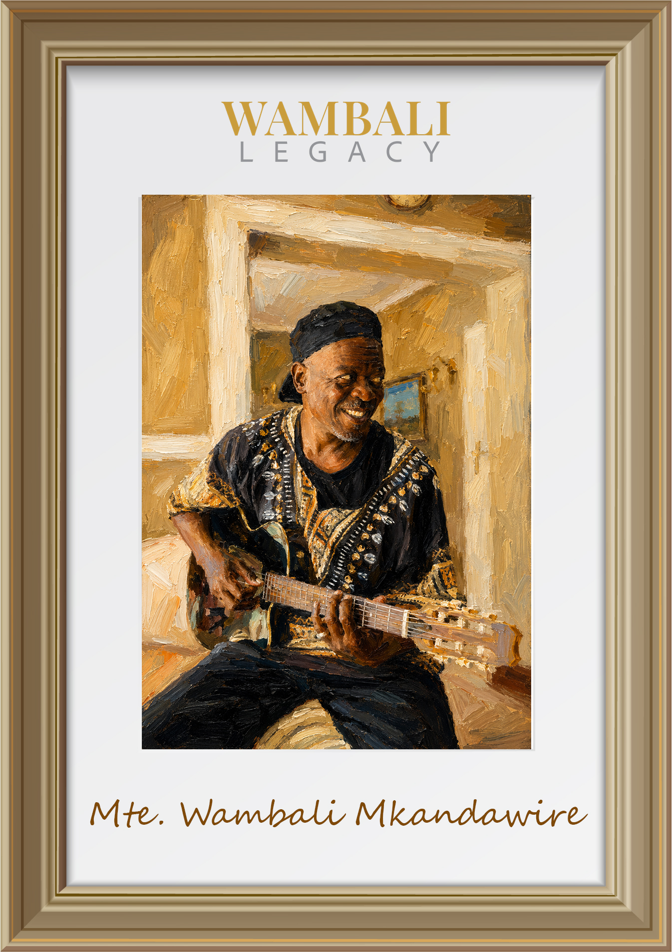 Mte. Wambali Mkandawire Framed Painting