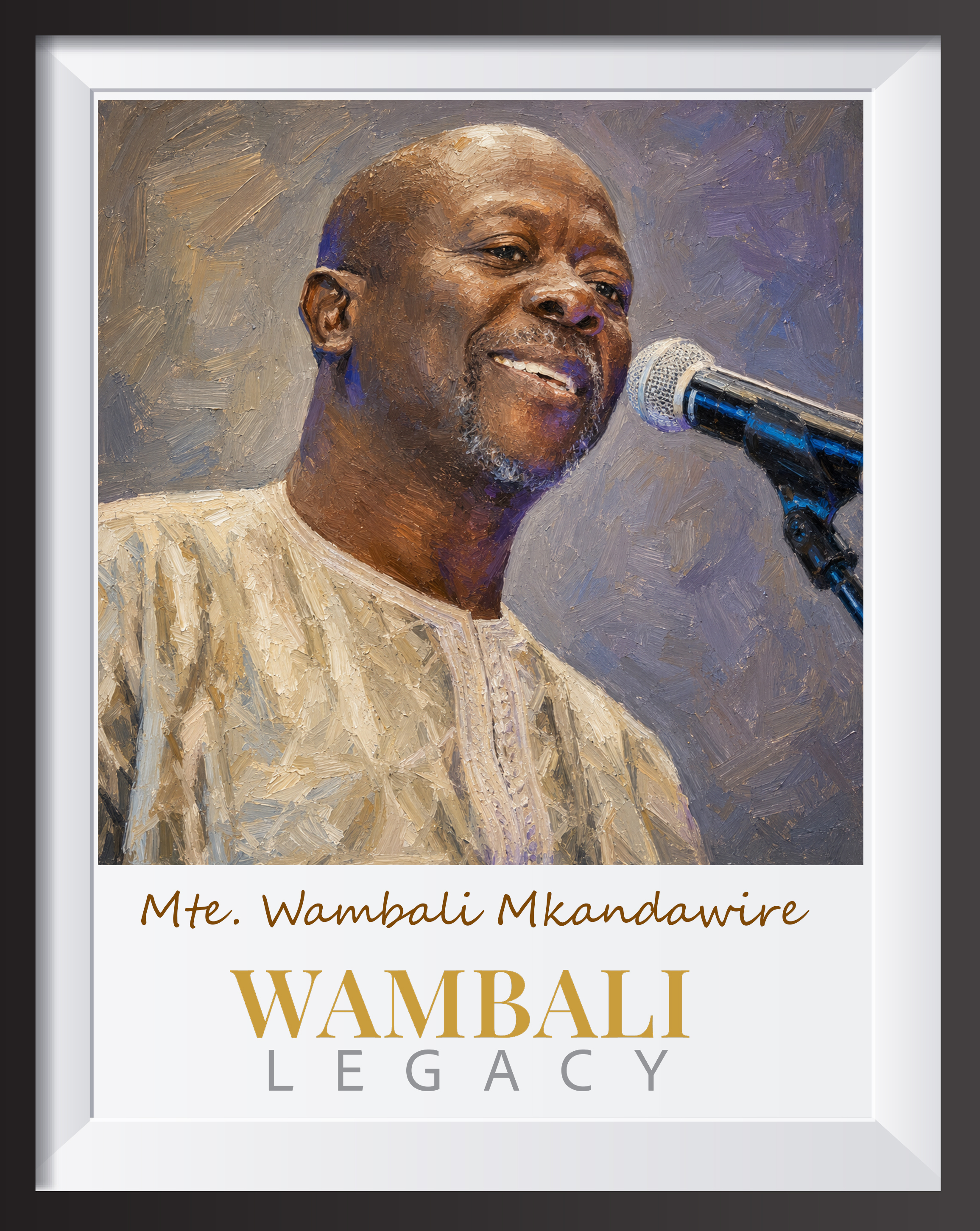 Mte. Wambali Mkandawire Framed Painting - Speech
